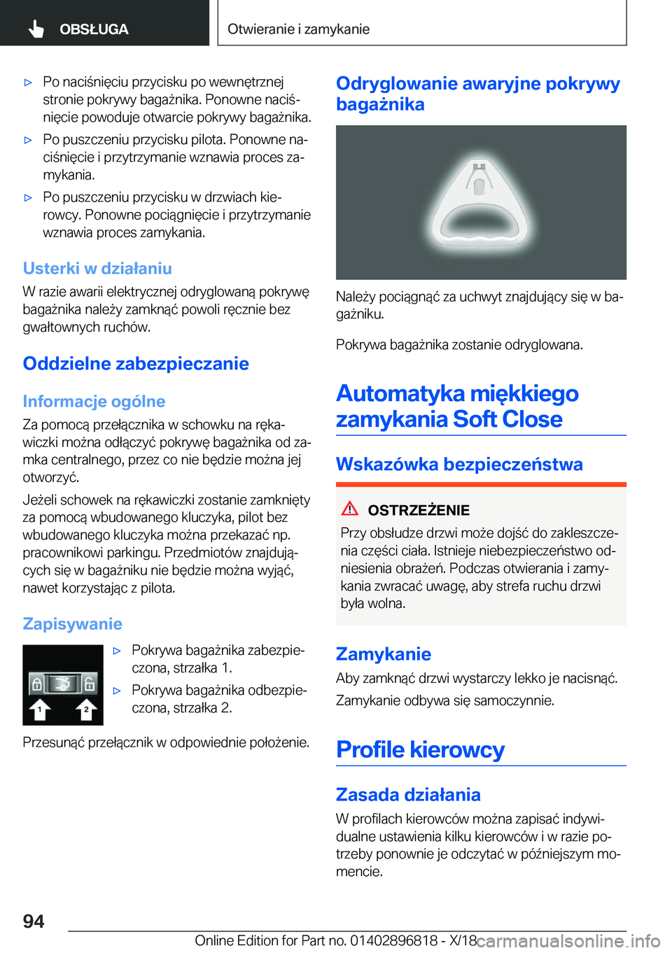 BMW 7 SERIES 2019  Instrukcja obsługi (in Polish) 'x�P�o��n�a�c�i�n�i�
