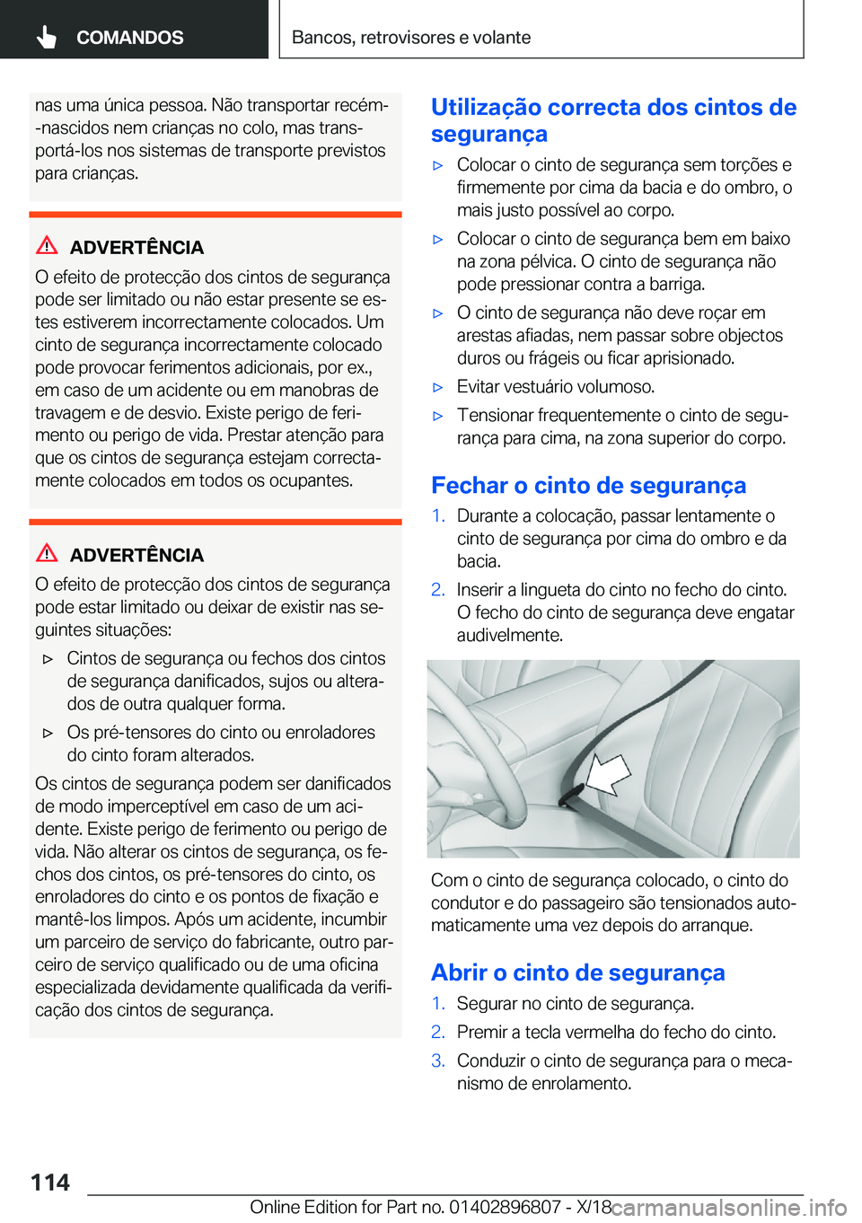 BMW 7 SERIES 2019  Manual do condutor (in Portuguese) �n�a�s��u�m�a��
