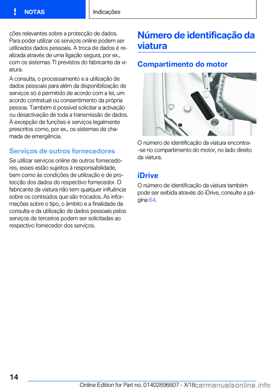 BMW 7 SERIES 2019  Manual do condutor (in Portuguese) �