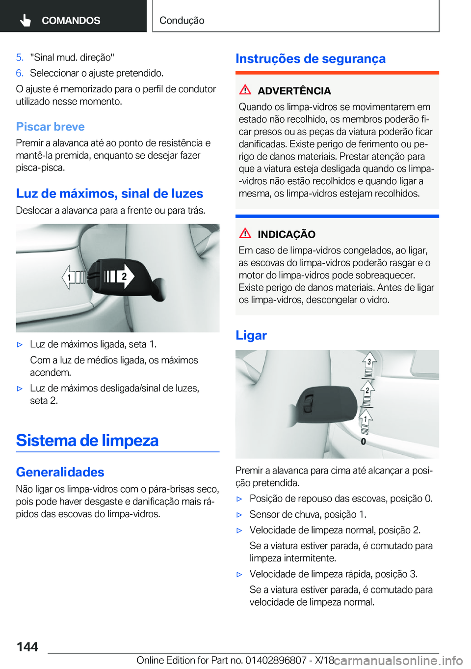 BMW 7 SERIES 2019  Manual do condutor (in Portuguese) �5�.��S�i�n�a�l��m�u�d�.��d�i�r�e�