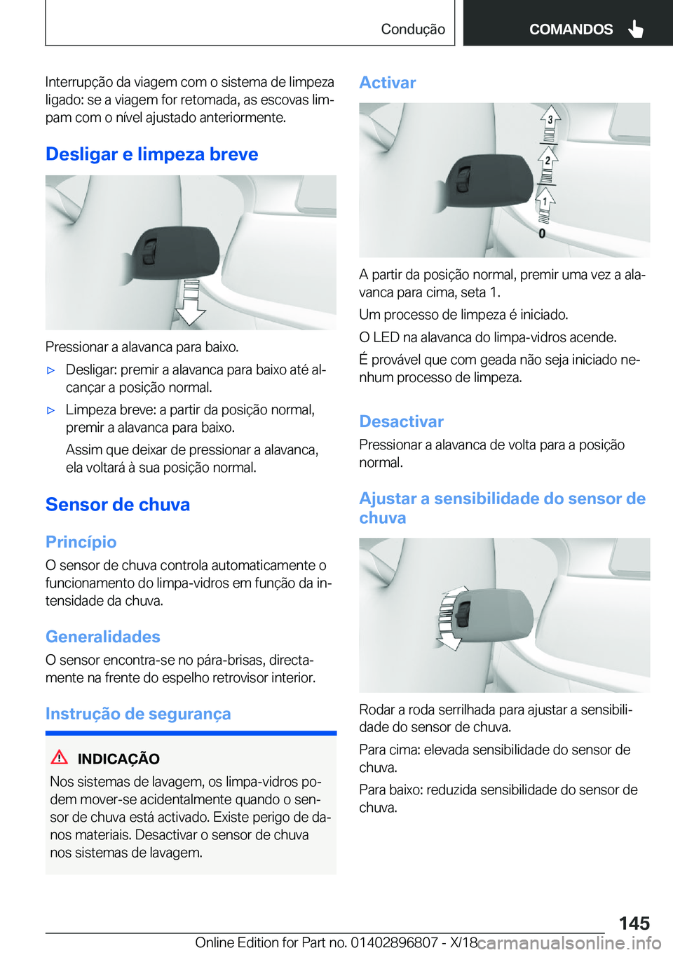 BMW 7 SERIES 2019  Manual do condutor (in Portuguese) �I�n�t�e�r�r�u�p�