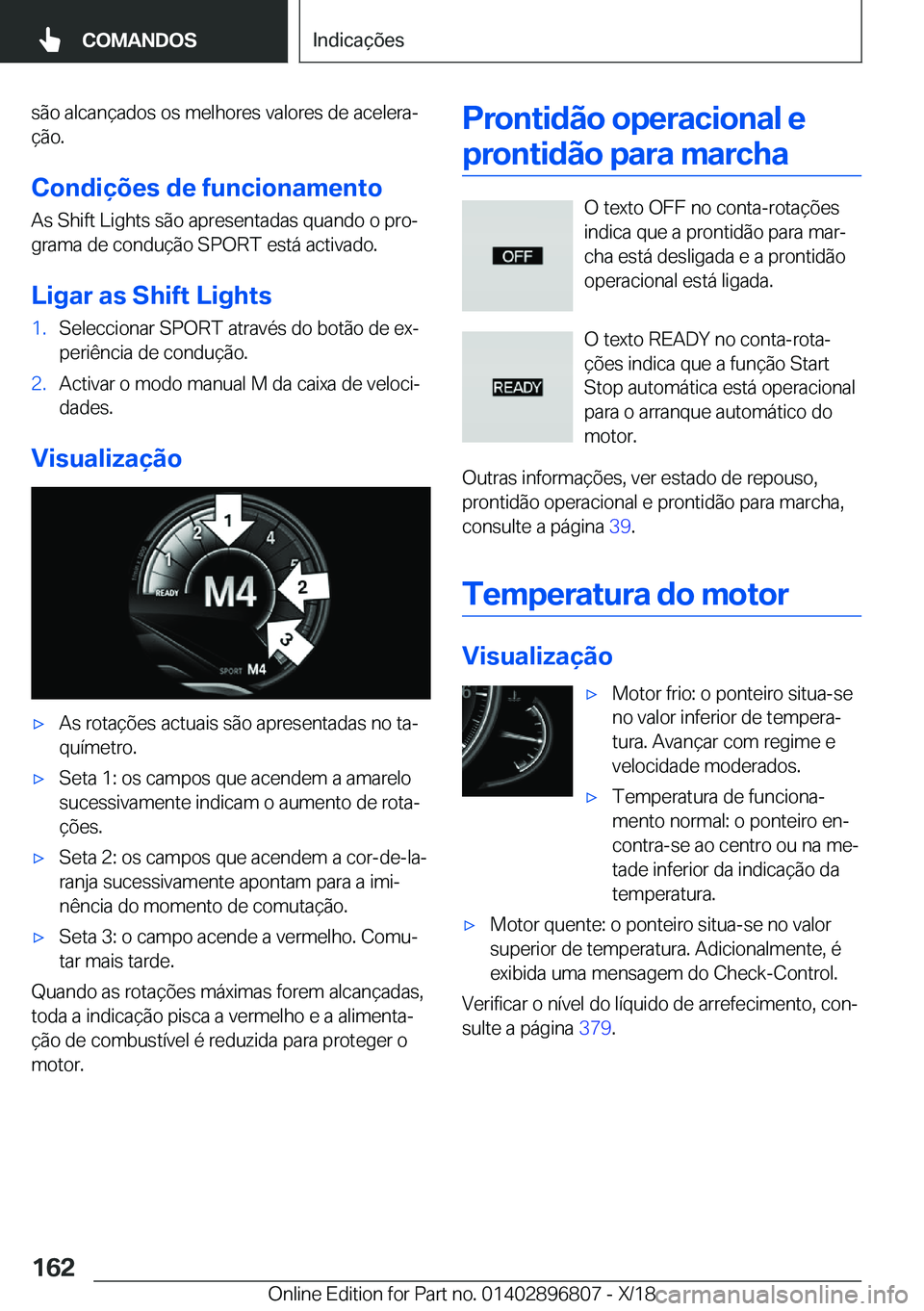 BMW 7 SERIES 2019  Manual do condutor (in Portuguese) �s�ã�o��a�l�c�a�n�