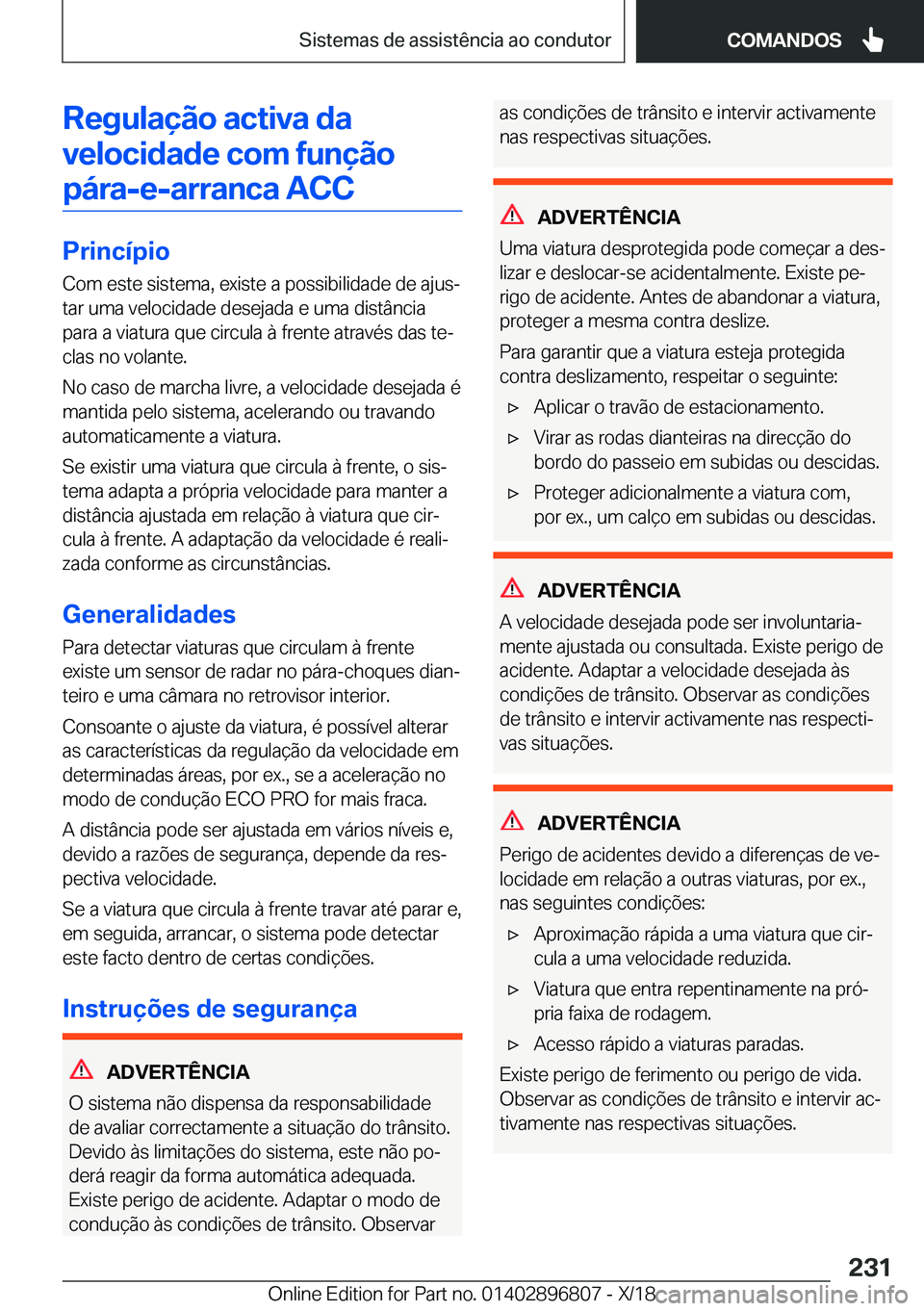 BMW 7 SERIES 2019  Manual do condutor (in Portuguese) �R�e�g�u�l�a�