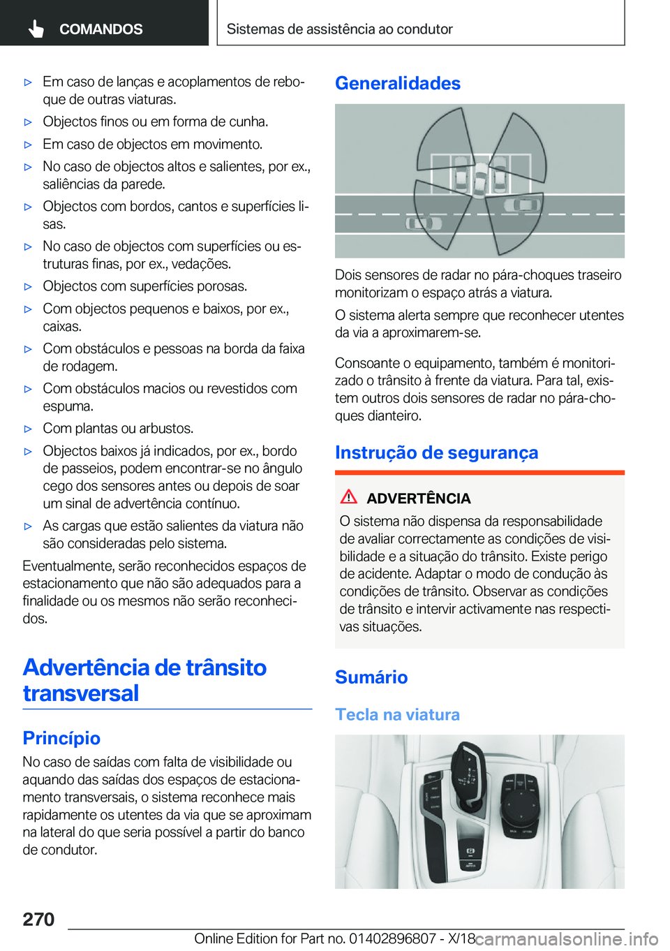 BMW 7 SERIES 2019  Manual do condutor (in Portuguese) 'x�E�m��c�a�s�o��d�e��l�a�n�