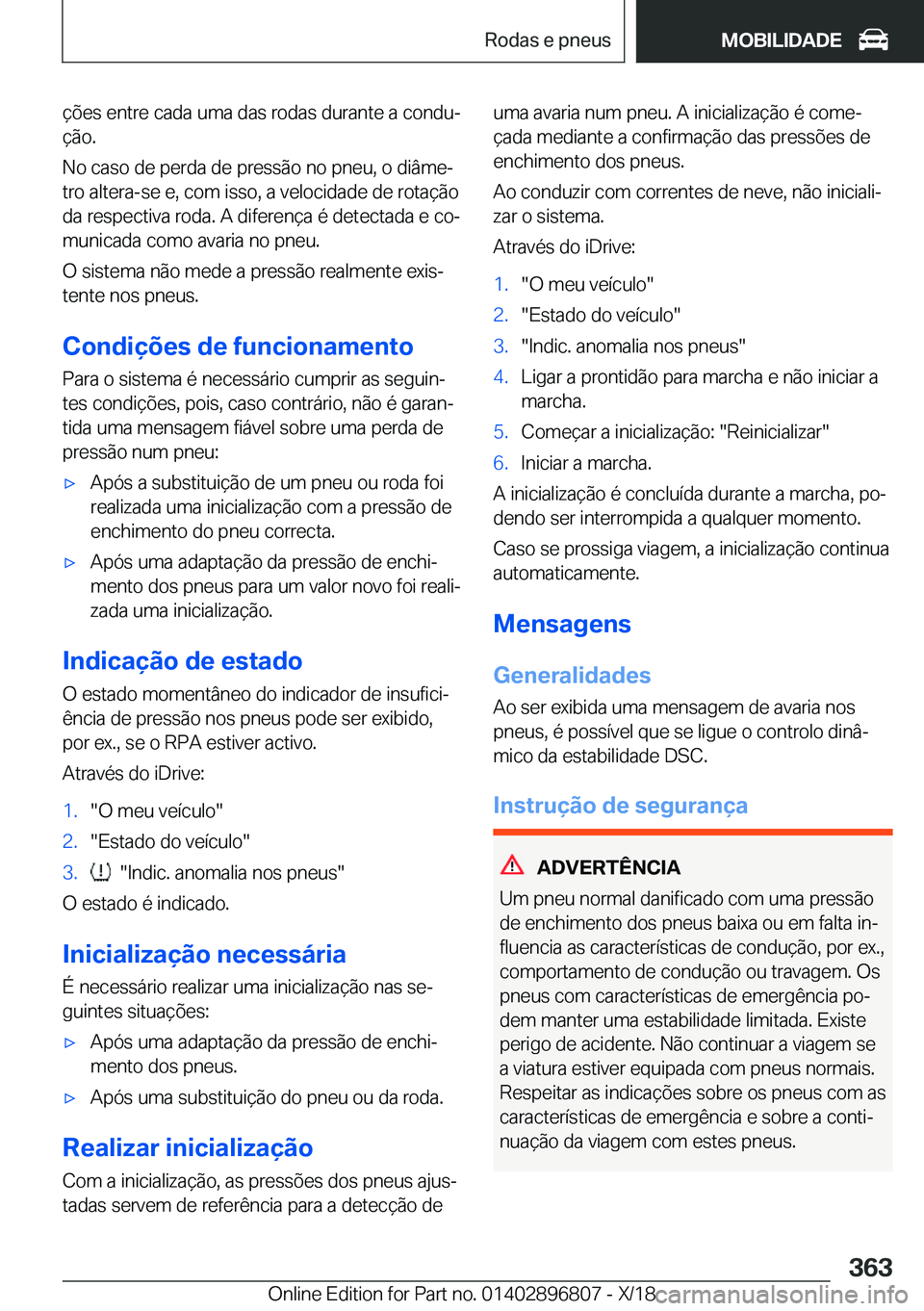BMW 7 SERIES 2019  Manual do condutor (in Portuguese) �