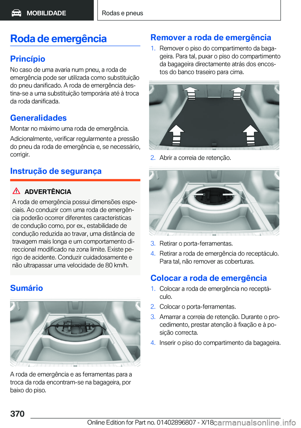 BMW 7 SERIES 2019  Manual do condutor (in Portuguese) �R�o�d�a��d�e��e�m�e�r�g�ê�n�c�i�a
�P�r�i�n�c�