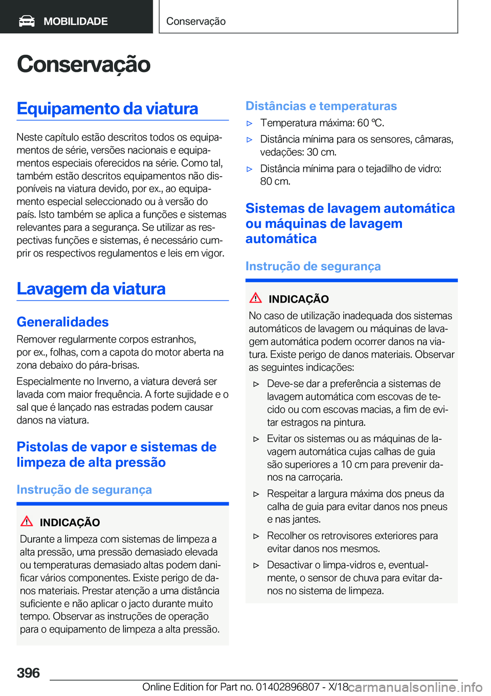 BMW 7 SERIES 2019  Manual do condutor (in Portuguese) �C�o�n�s�e�r�v�a�