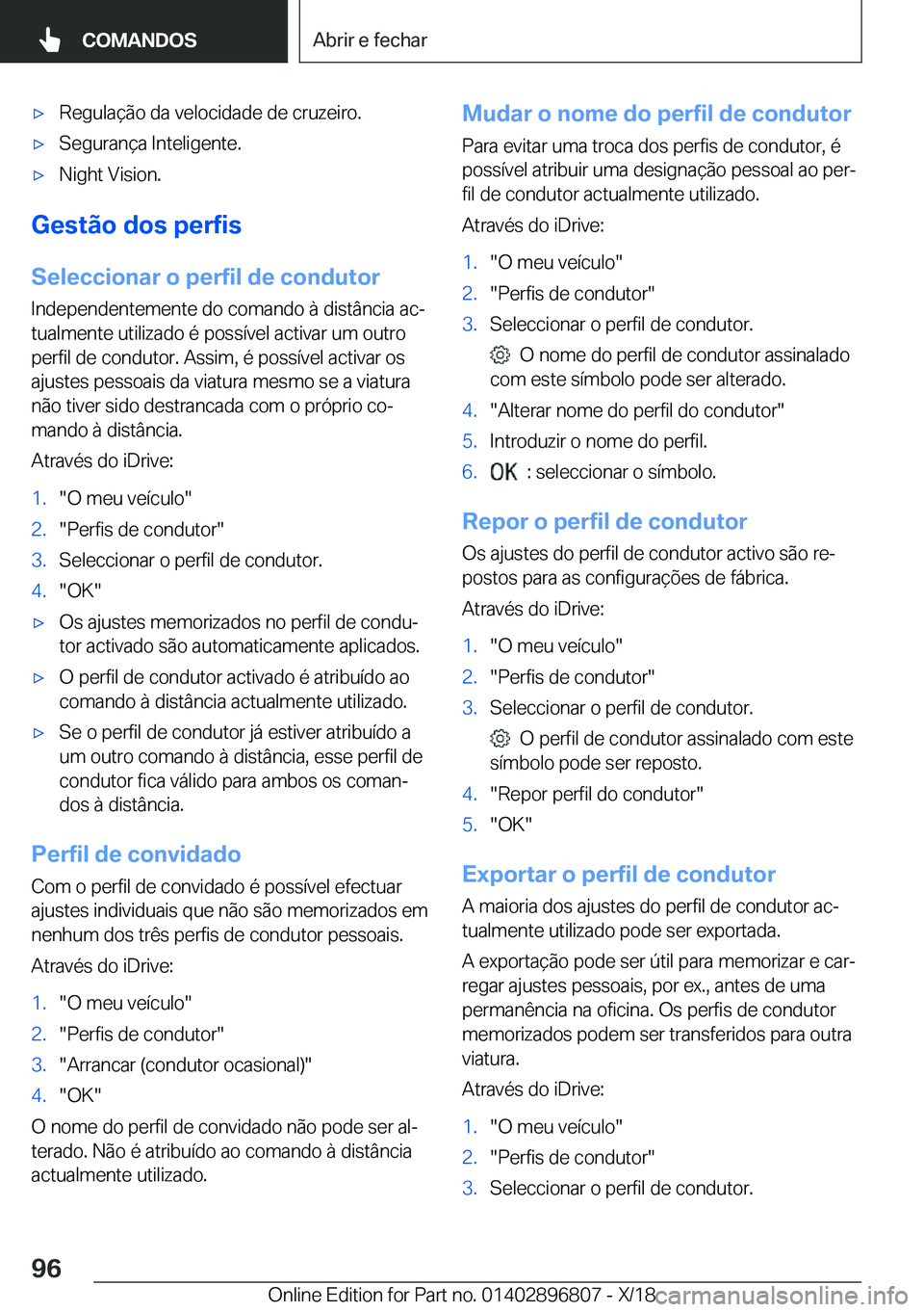 BMW 7 SERIES 2019  Manual do condutor (in Portuguese) 'x�R�e�g�u�l�a�