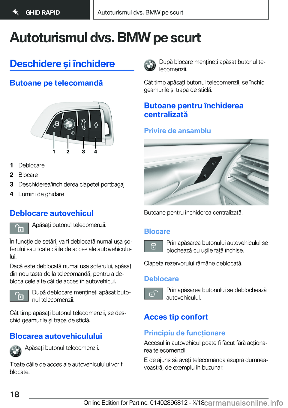 BMW 7 SERIES 2019  Ghiduri De Utilizare (in Romanian) �A�u�t�o�t�u�r�i�s�m�u�l��d�v�s�.��B�M�W��p�e��s�c�u�r�t�D�e�s�c�h�i�d�e�r�e�&�i��