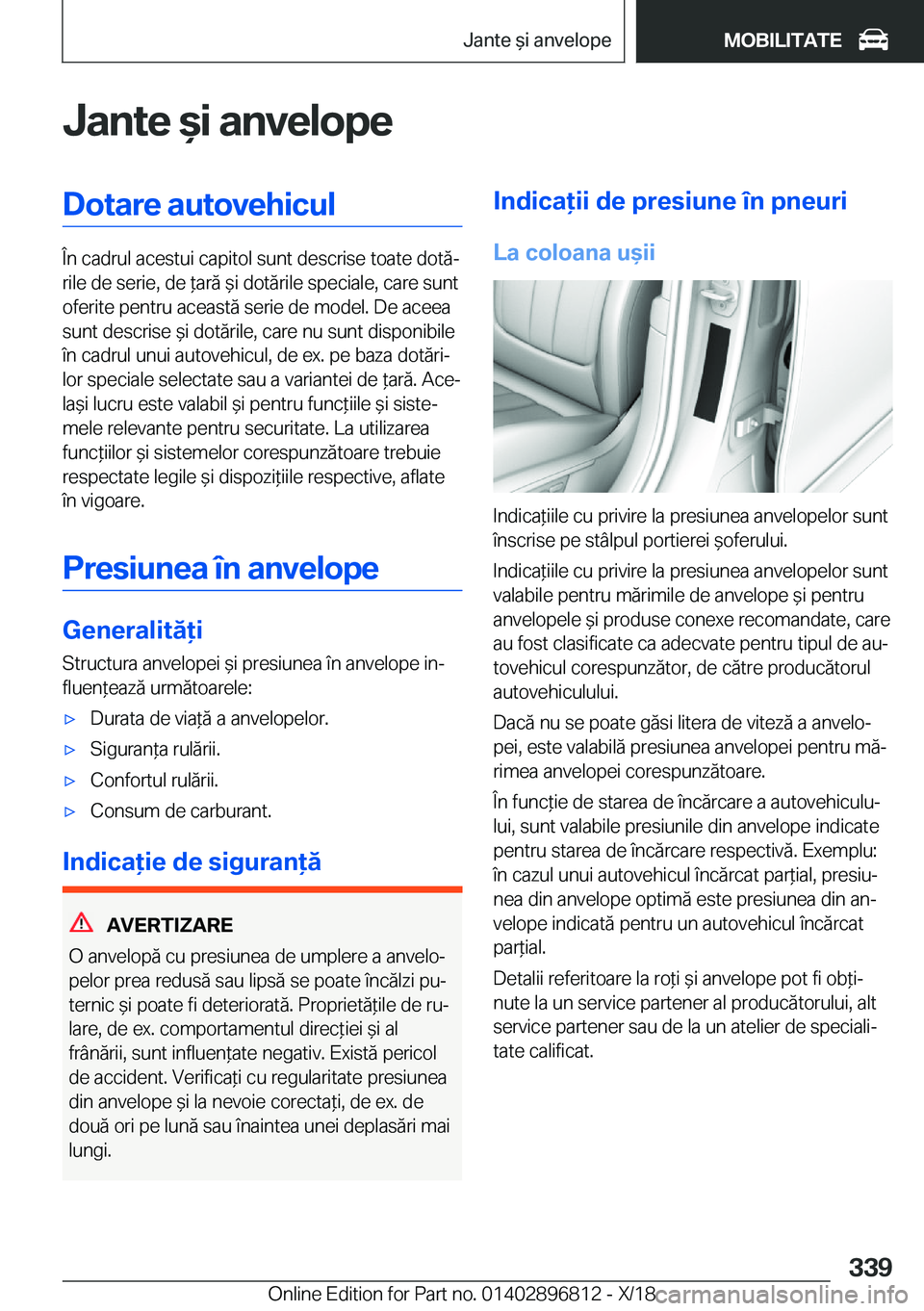 BMW 7 SERIES 2019  Ghiduri De Utilizare (in Romanian) �J�a�n�t�e�&�i��a�n�v�e�l�o�p�e�D�o�t�a�r�e��a�u�t�o�v�e�h�i�c�u�l
�