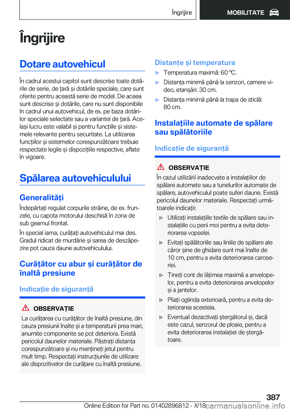 BMW 7 SERIES 2019  Ghiduri De Utilizare (in Romanian) �