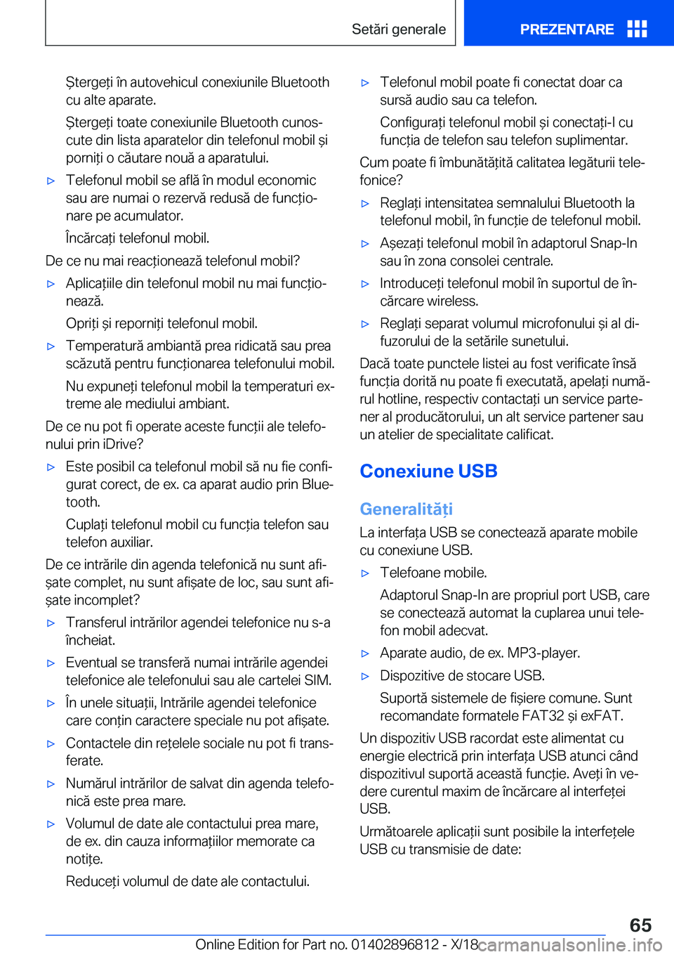 BMW 7 SERIES 2019  Ghiduri De Utilizare (in Romanian) %�t�e�r�g�e*�i��