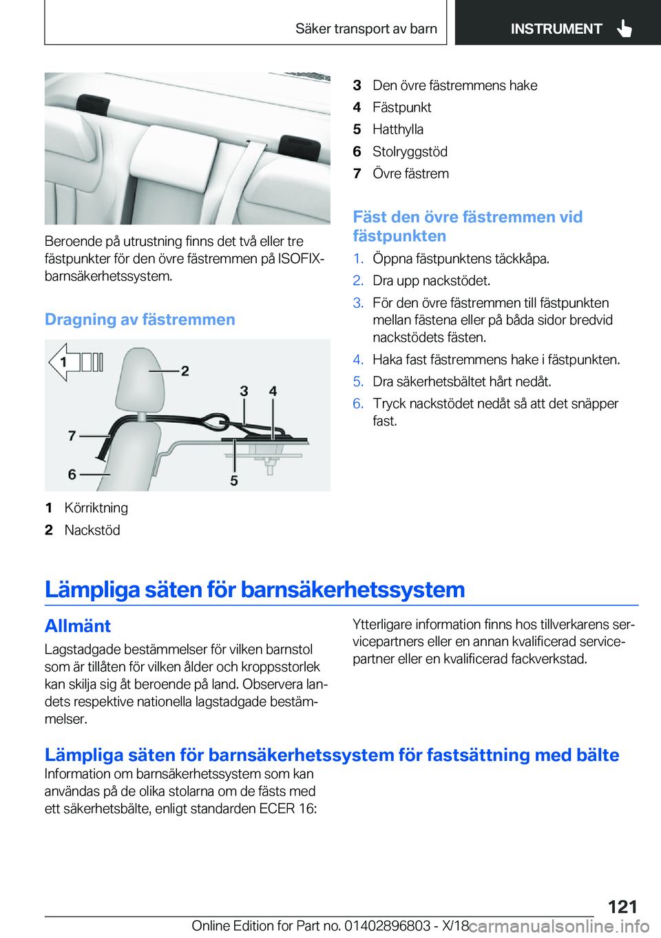 BMW 7 SERIES 2019  InstruktionsbÖcker (in Swedish) �B�e�r�o�e�n�d�e��p�å��u�t�r�u�s�t�n�i�n�g��f�i�n�n�s��d�e�t��t�v�å��e�l�l�e�r��t�r�e
�f�ä�s�t�p�u�n�k�t�e�r��f�