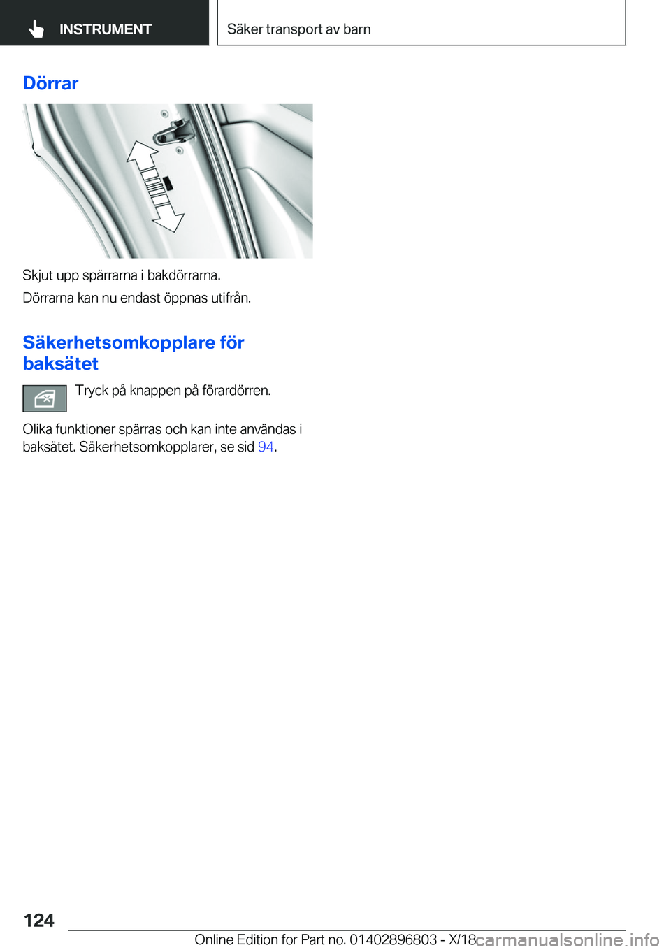 BMW 7 SERIES 2019  InstruktionsbÖcker (in Swedish) �D�