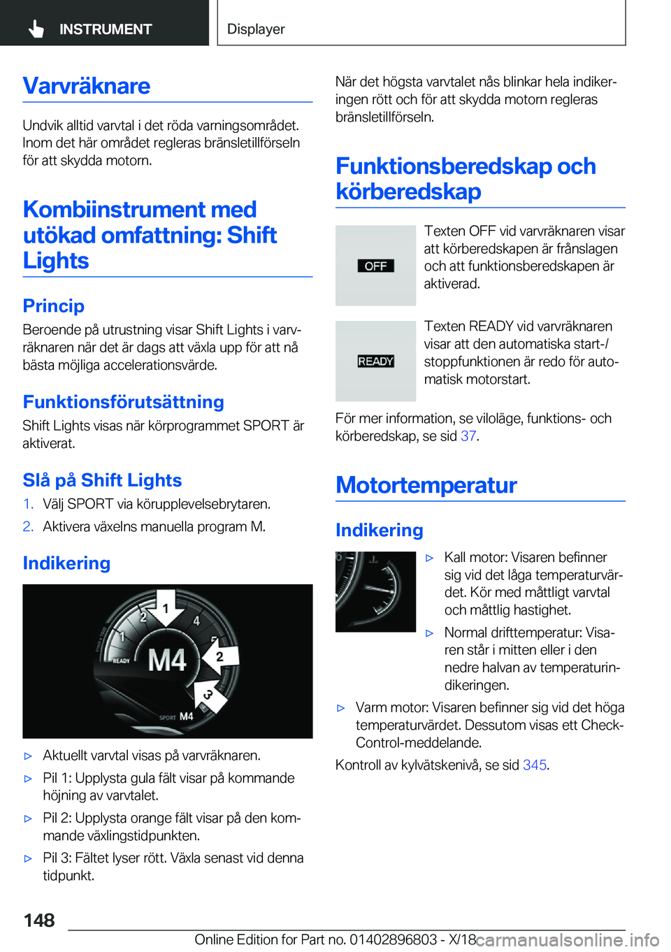 BMW 7 SERIES 2019  InstruktionsbÖcker (in Swedish) �V�a�r�v�r�ä�k�n�a�r�e
�U�n�d�v�i�k��a�l�l�t�i�d��v�a�r�v�t�a�l��i��d�e�t��r�