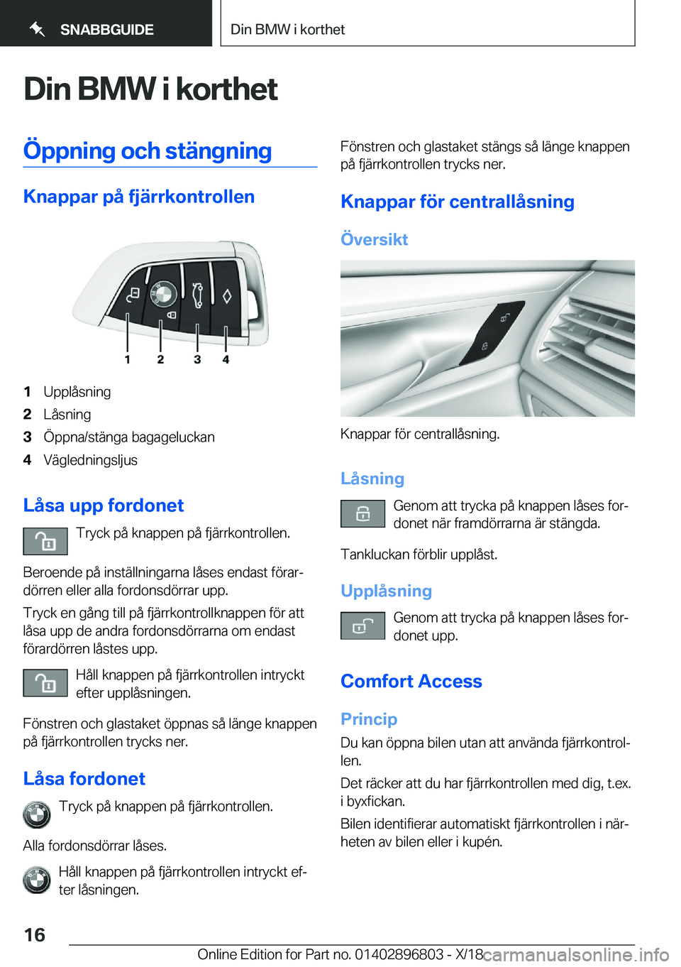 BMW 7 SERIES 2019  InstruktionsbÖcker (in Swedish) �D�i�n��B�M�W��i��k�o�r�t�h�e�t�