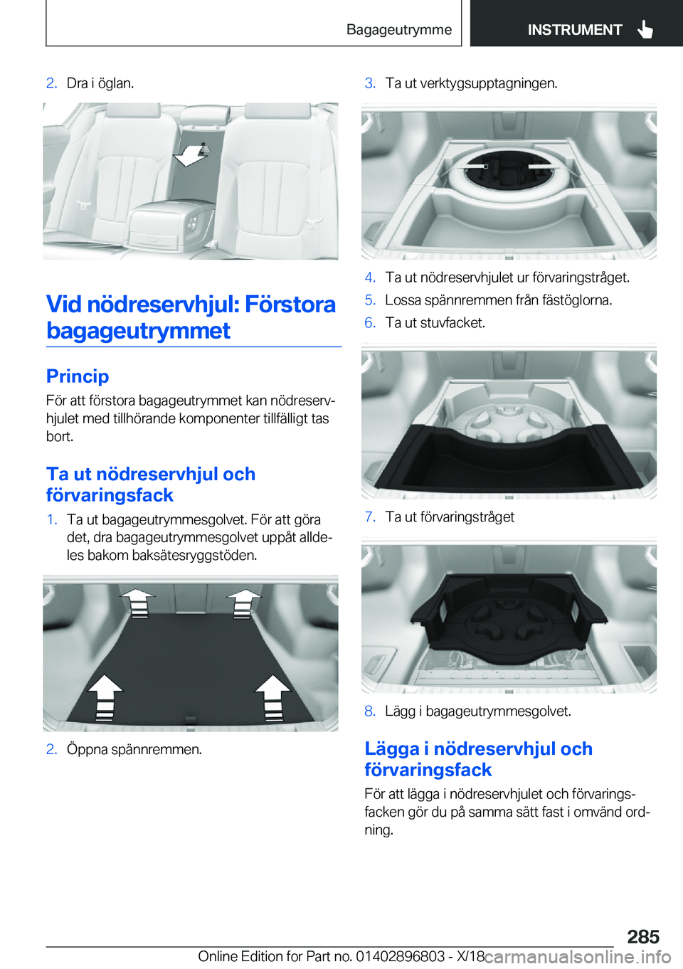 BMW 7 SERIES 2019  InstruktionsbÖcker (in Swedish) �2�.�D�r�a��i��