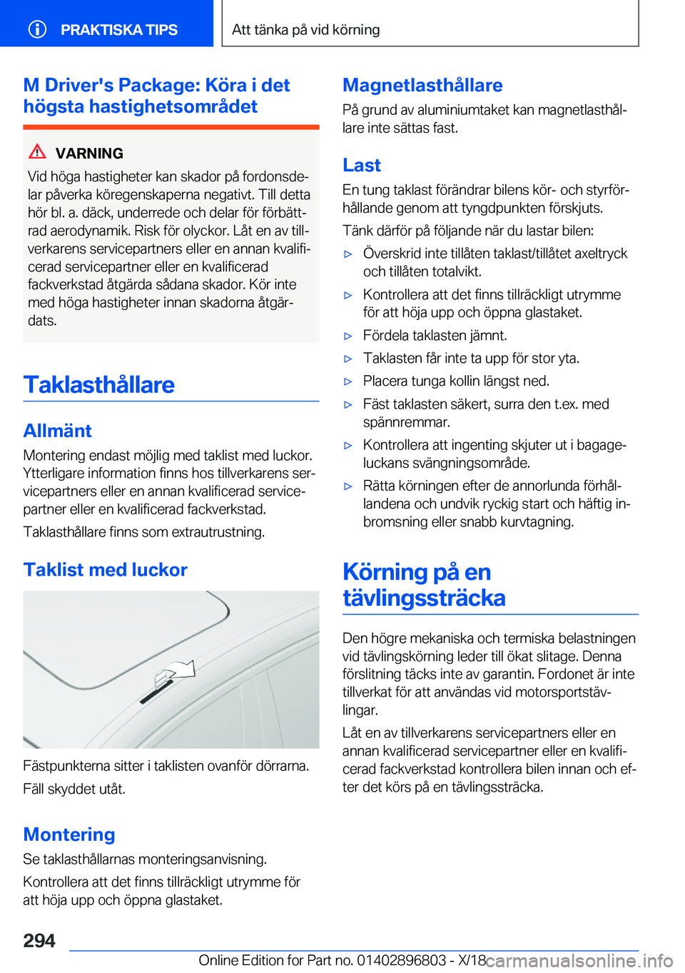 BMW 7 SERIES 2019  InstruktionsbÖcker (in Swedish) �M��D�r�i�v�e�r�'�s��P�a�c�k�a�g�e�:��K�