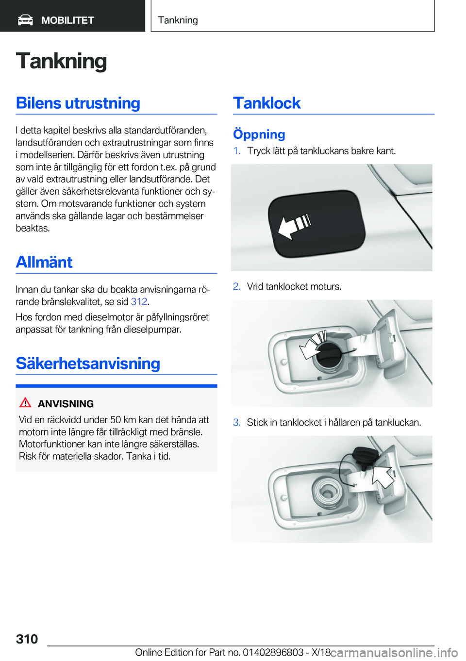 BMW 7 SERIES 2019  InstruktionsbÖcker (in Swedish) �T�a�n�k�n�i�n�g�B�i�l�e�n�s��u�t�r�u�s�t�n�i�n�g
�I��d�e�t�t�a��k�a�p�i�t�e�l��b�e�s�k�r�i�v�s��a�l�l�a��s�t�a�n�d�a�r�d�u�t�f�