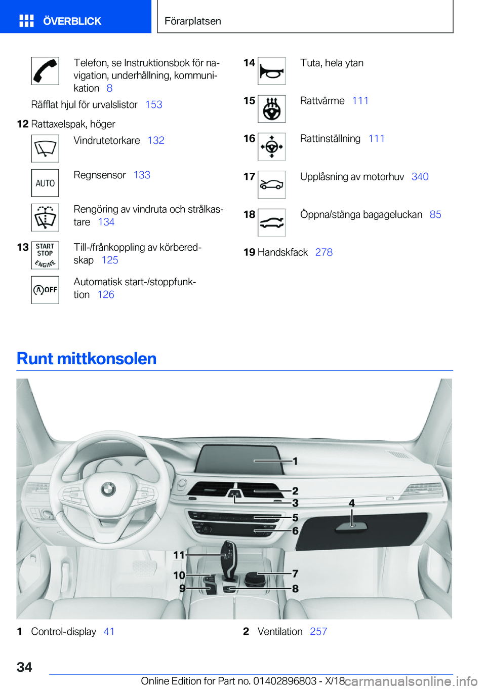 BMW 7 SERIES 2019  InstruktionsbÖcker (in Swedish) �T�e�l�e�f�o�n�,��s�e��I�n�s�t�r�u�k�t�i�o�n�s�b�o�k��f�