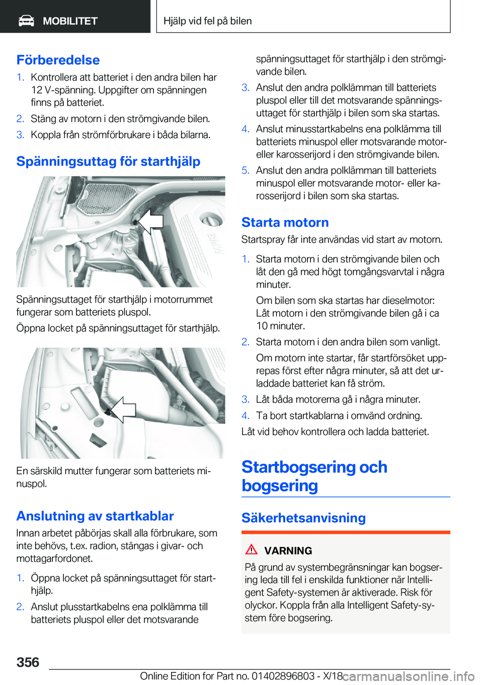 BMW 7 SERIES 2019  InstruktionsbÖcker (in Swedish) �F�
