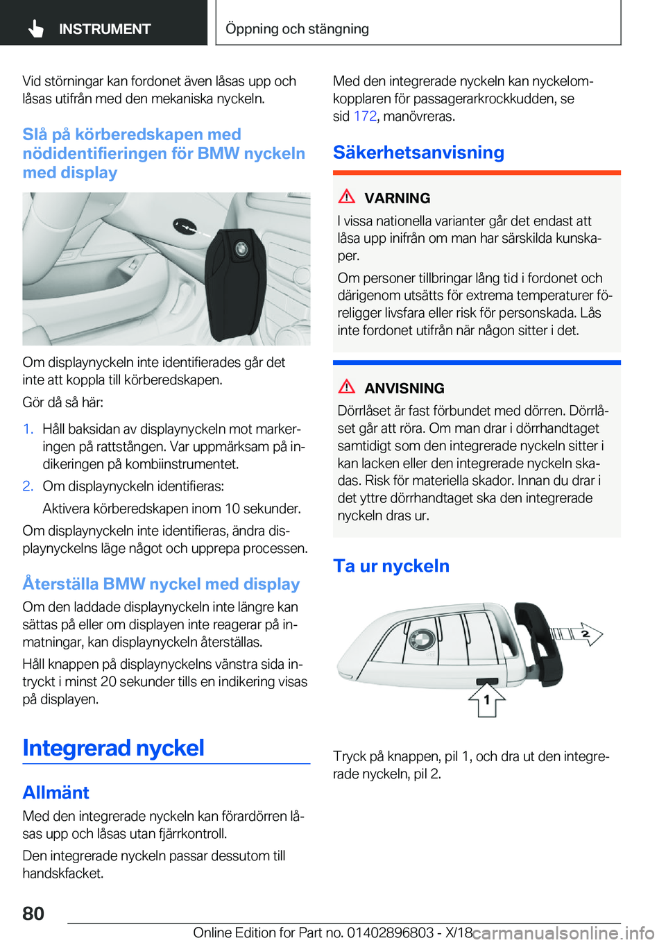 BMW 7 SERIES 2019  InstruktionsbÖcker (in Swedish) �V�i�d��s�t�