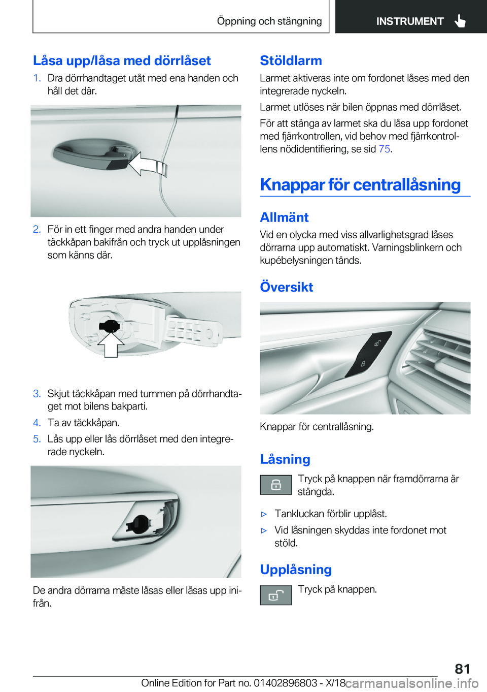 BMW 7 SERIES 2019  InstruktionsbÖcker (in Swedish) �L�å�s�a��u�p�p�/�l�å�s�a��m�e�d��d�