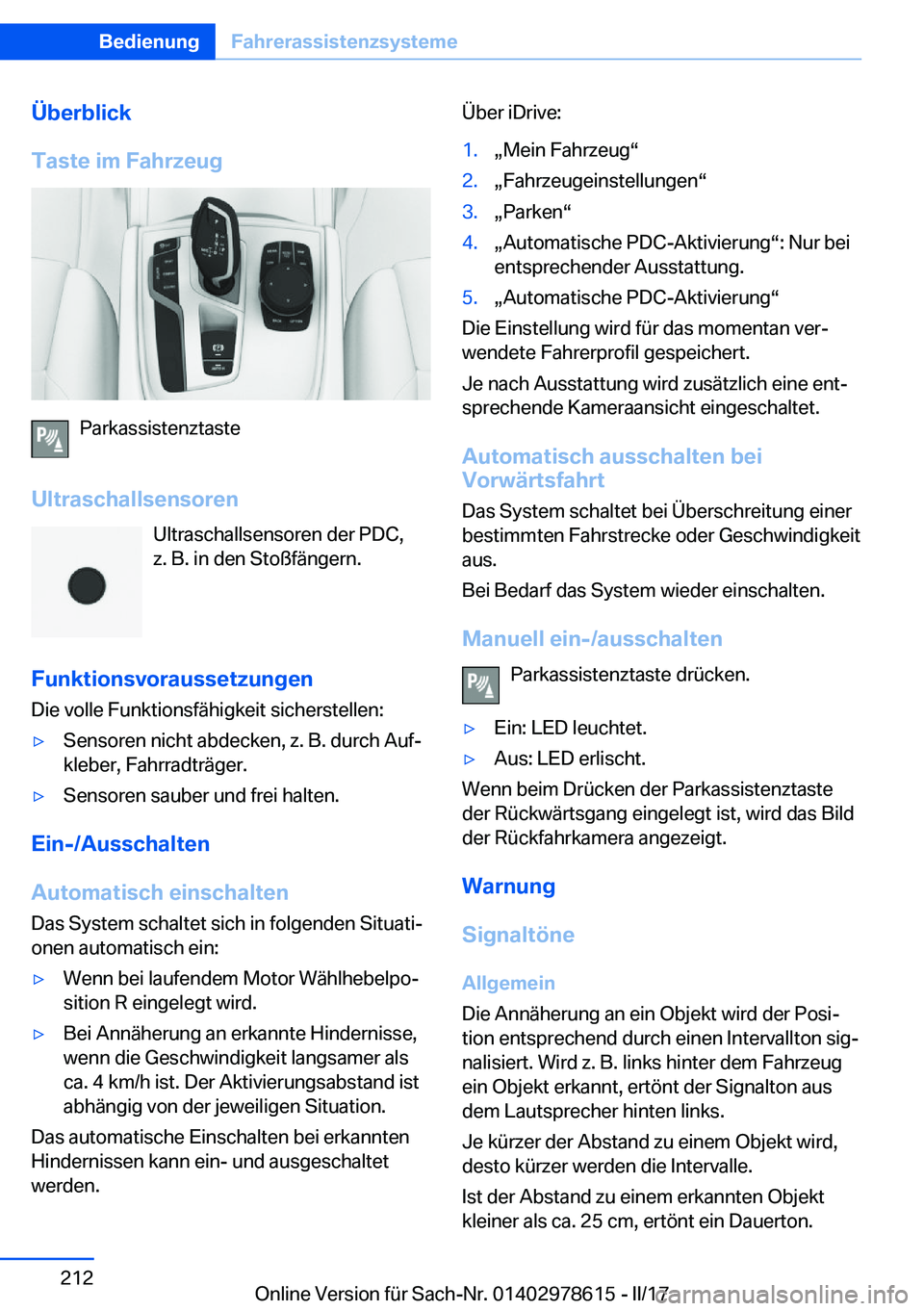 BMW 7 SERIES 2018  Betriebsanleitungen (in German) �