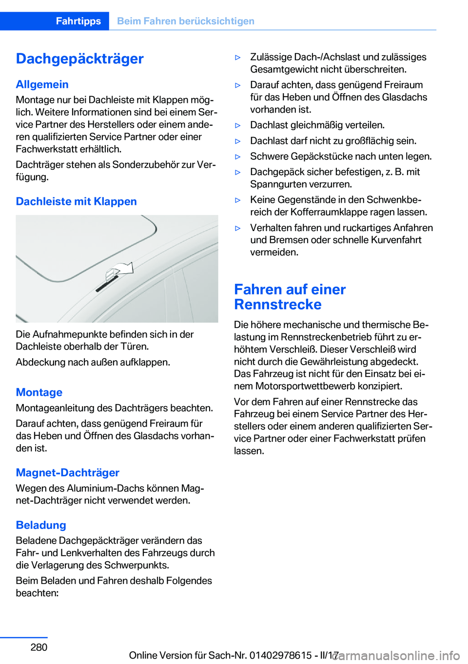 BMW 7 SERIES 2018  Betriebsanleitungen (in German) �D�a�c�h�g�e�p�