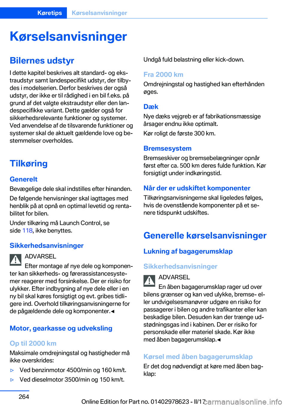 BMW 7 SERIES 2018  InstruktionsbØger (in Danish) �K�