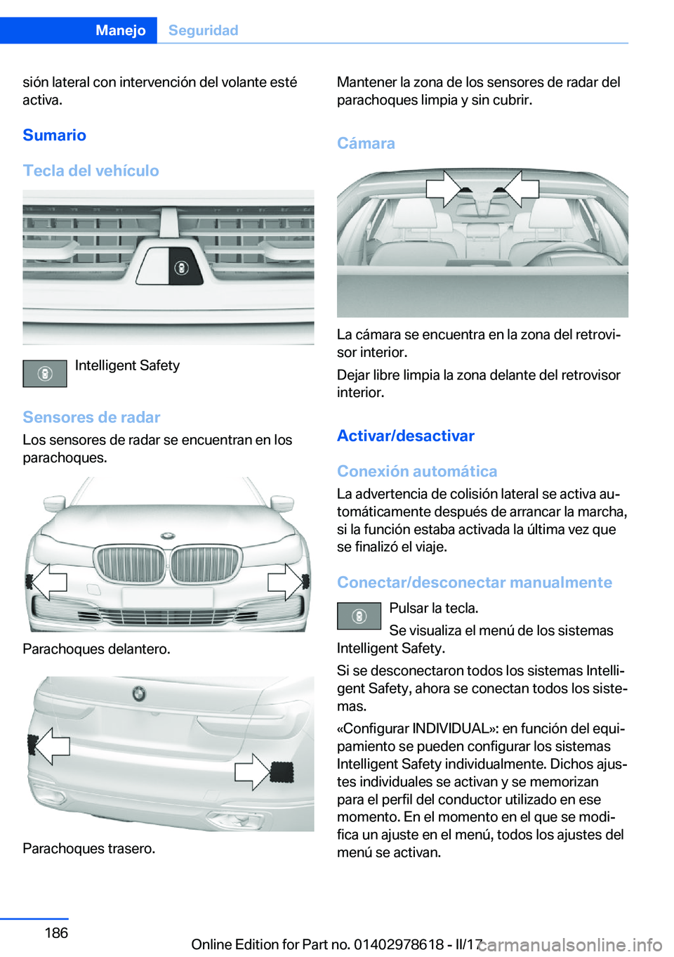 BMW 7 SERIES 2018  Manuales de Empleo (in Spanish) �s�i�