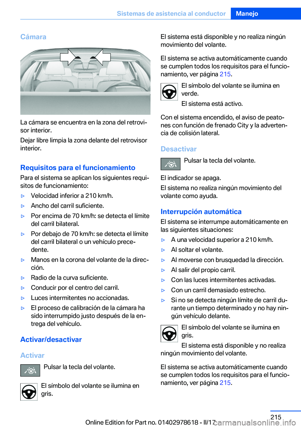 BMW 7 SERIES 2018  Manuales de Empleo (in Spanish) �C�