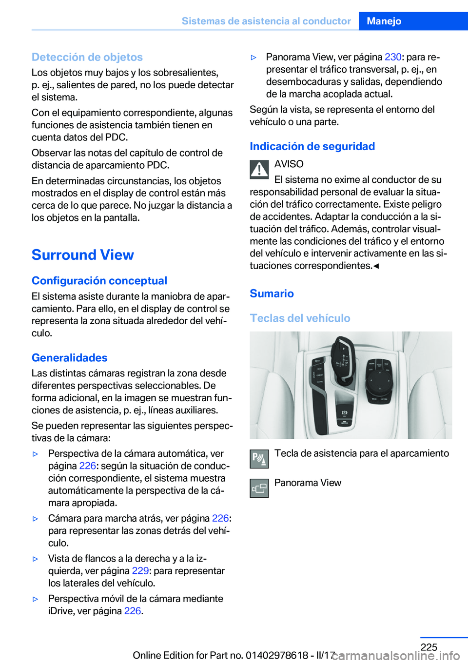 BMW 7 SERIES 2018  Manuales de Empleo (in Spanish) �D�e�t�e�c�c�i�