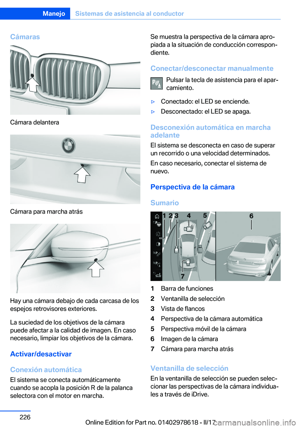 BMW 7 SERIES 2018  Manuales de Empleo (in Spanish) �C�