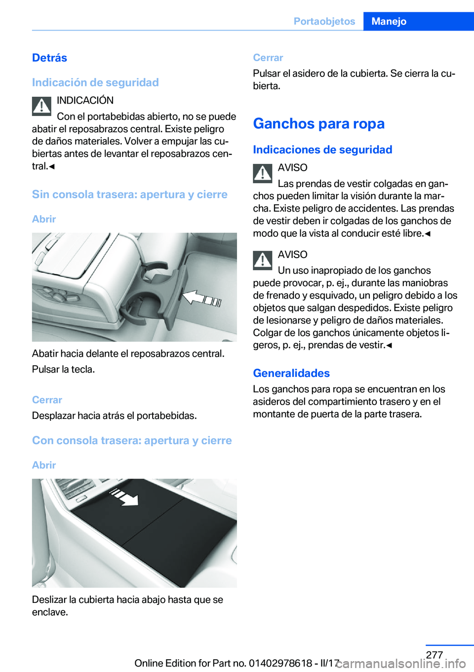 BMW 7 SERIES 2018  Manuales de Empleo (in Spanish) �D�e�t�r�