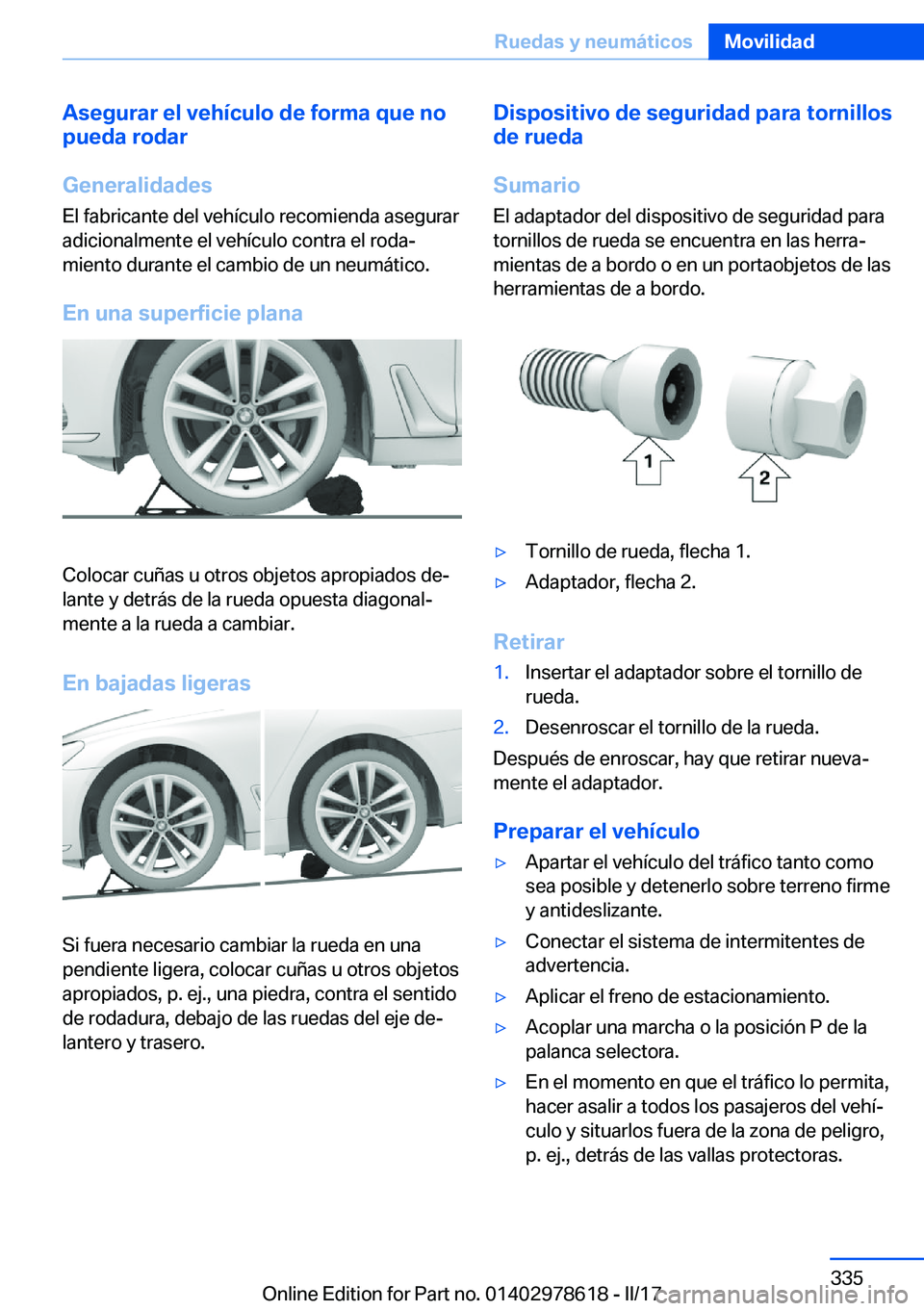 BMW 7 SERIES 2018  Manuales de Empleo (in Spanish) �A�s�e�g�u�r�a�r��e�l��v�e�h�