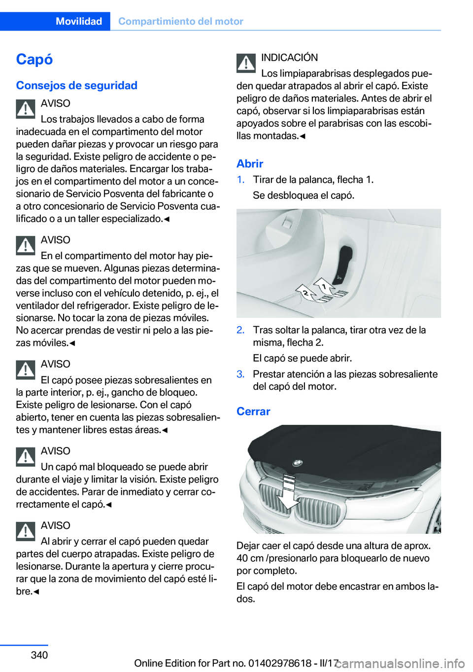 BMW 7 SERIES 2018  Manuales de Empleo (in Spanish) �C�a�p�