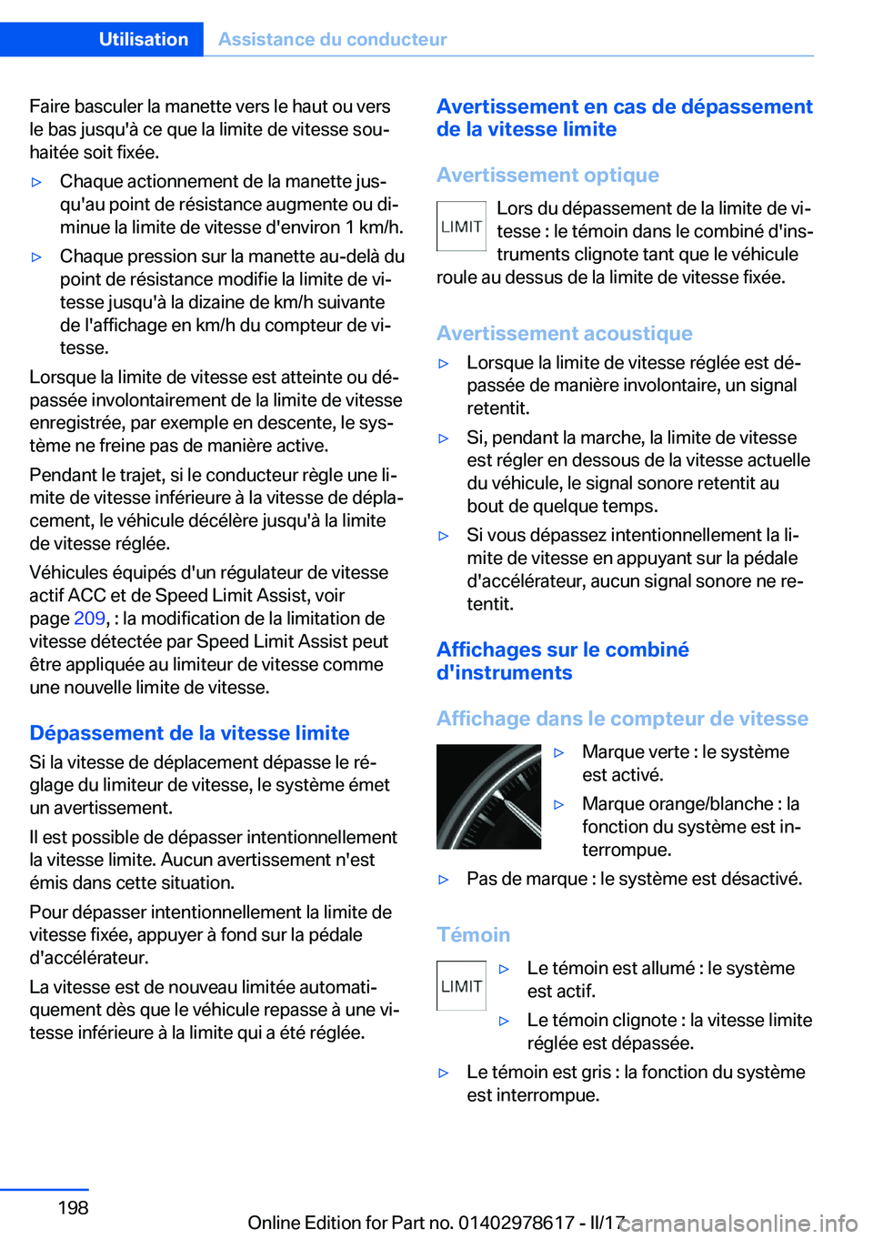 BMW 7 SERIES 2018  Notices Demploi (in French) �F�a�i�r�e� �b�a�s�c�u�l�e�r� �l�a� �m�a�n�e�t�t�e� �v�e�r�s� �l�e� �h�a�u�t� �o�u� �v�e�r�s�l�e� �b�a�s� �j�u�s�q�u�'�à� �c�e� �q�u�e� �l�a� �l�i�m�i�t�e� �d�e� �v�i�t�e�s�s�e� �s�o�uj
�h�a�i�t