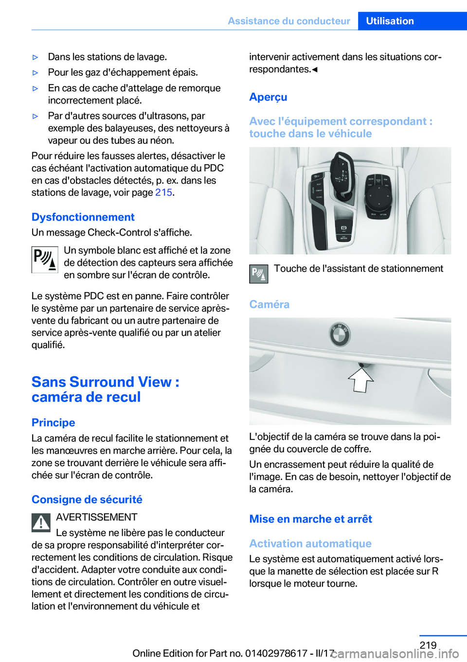 BMW 7 SERIES 2018  Notices Demploi (in French) 'y�D�a�n�s� �l�e�s� �s�t�a�t�i�o�n�s� �d�e� �l�a�v�a�g�e�.'y�P�o�u�r� �l�e�s� �g�a�z� �d�'�é�c�h�a�p�p�e�m�e�n�t� �é�p�a�i�s�.'y�E�n� �c�a�s� �d�e� �c�a�c�h�e� �d�'�a�t�t�e�l�a�g