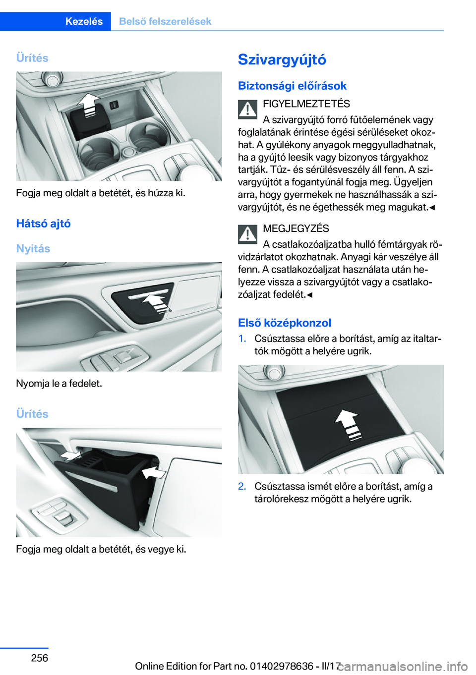 BMW 7 SERIES 2018  Kezelési útmutató (in Hungarian) �