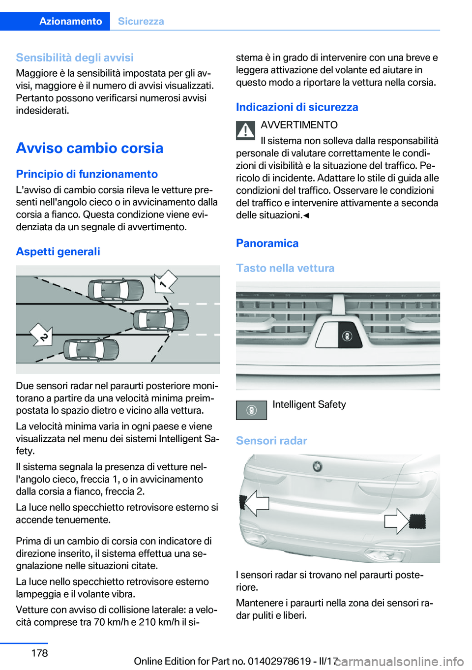 BMW 7 SERIES 2018  Libretti Di Uso E manutenzione (in Italian) �S�e�n�s�i�b�i�l�i�t�
