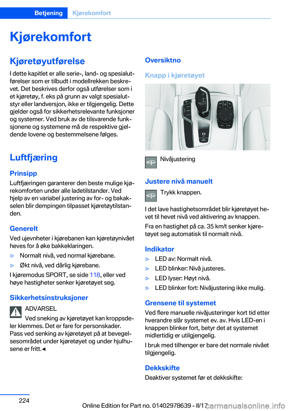 BMW 7 SERIES 2018  InstruksjonsbØker (in Norwegian) �K�j�