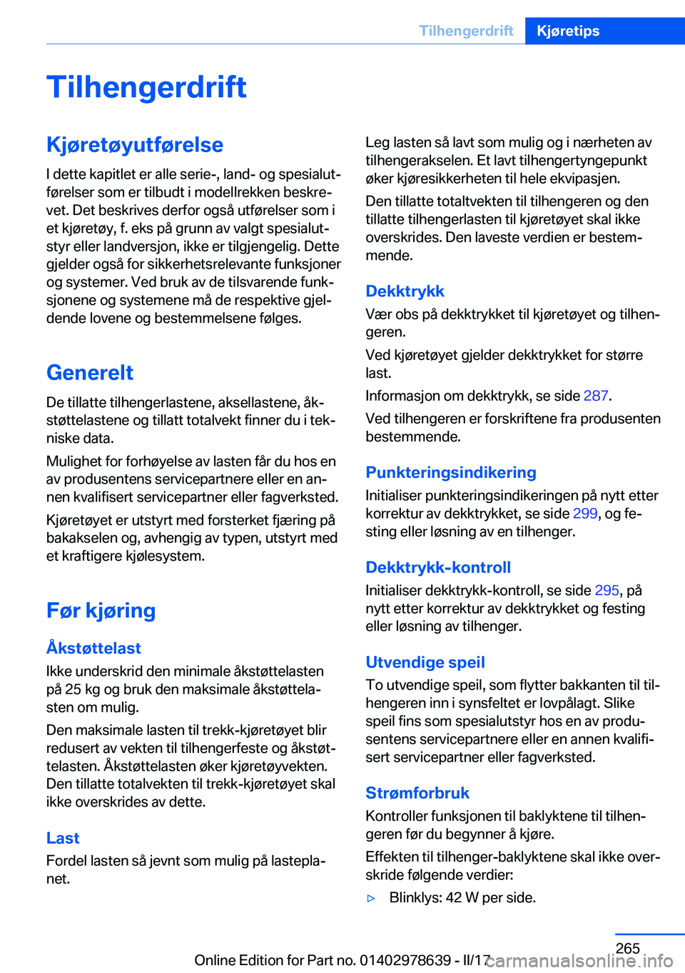 BMW 7 SERIES 2018  InstruksjonsbØker (in Norwegian) �T�i�l�h�e�n�g�e�r�d�r�i�f�t�K�j�