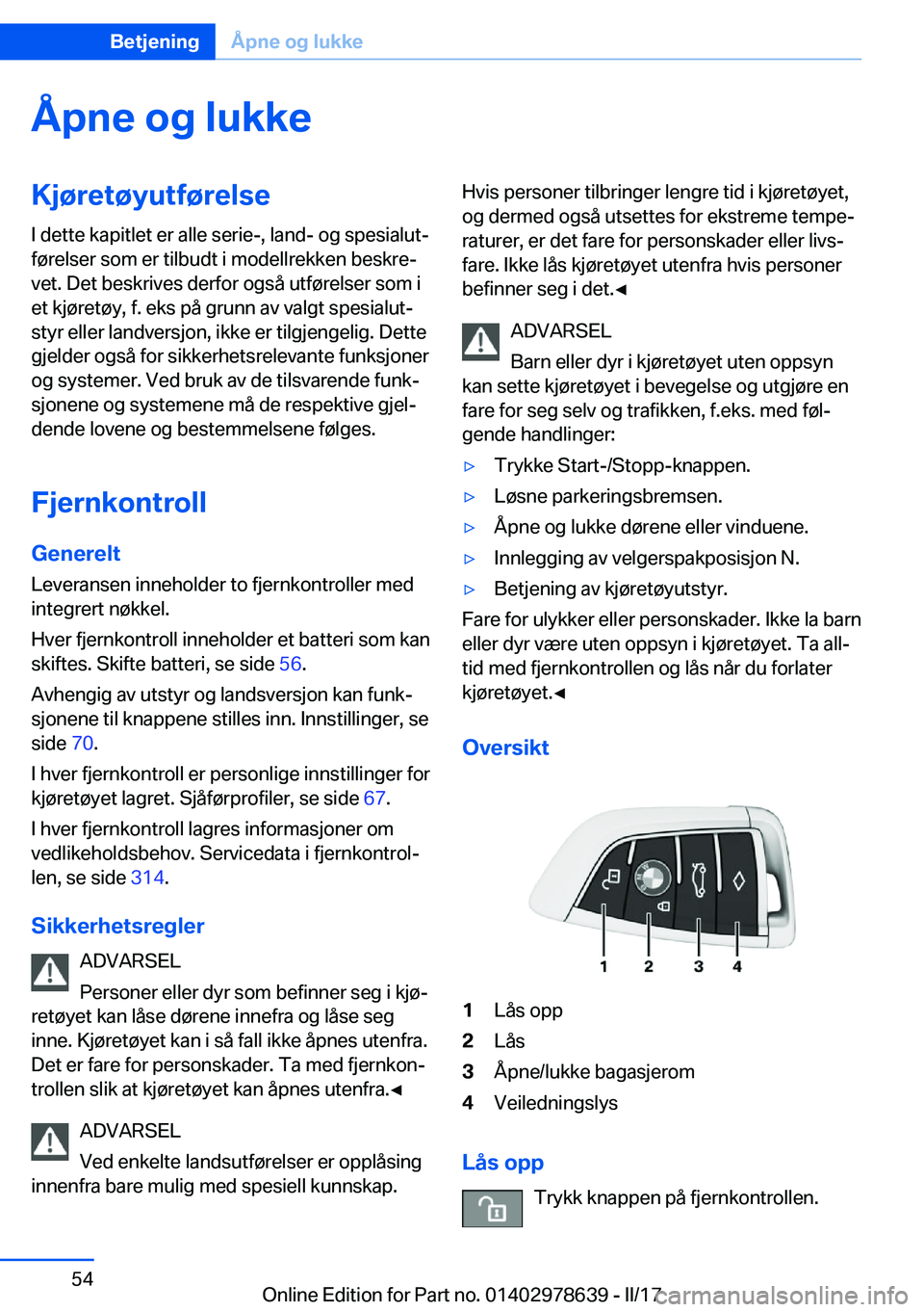 BMW 7 SERIES 2018  InstruksjonsbØker (in Norwegian) �