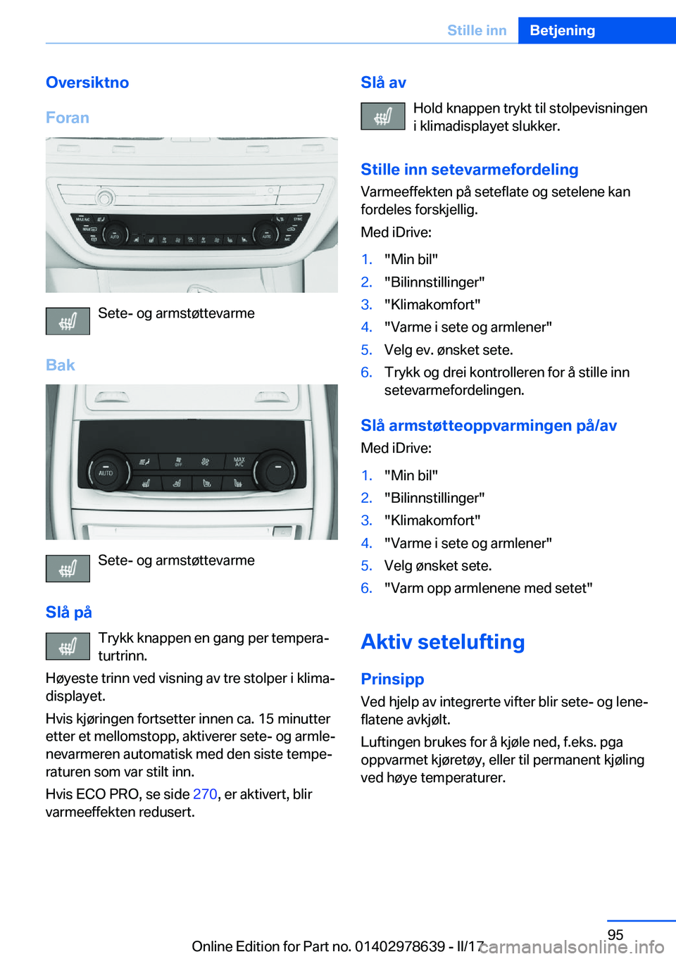 BMW 7 SERIES 2018  InstruksjonsbØker (in Norwegian) �O�v�e�r�s�i�k�t�n�o
�F�o�r�a�n
�S�e�t�e�-� �o�g� �a�r�m�s�t�