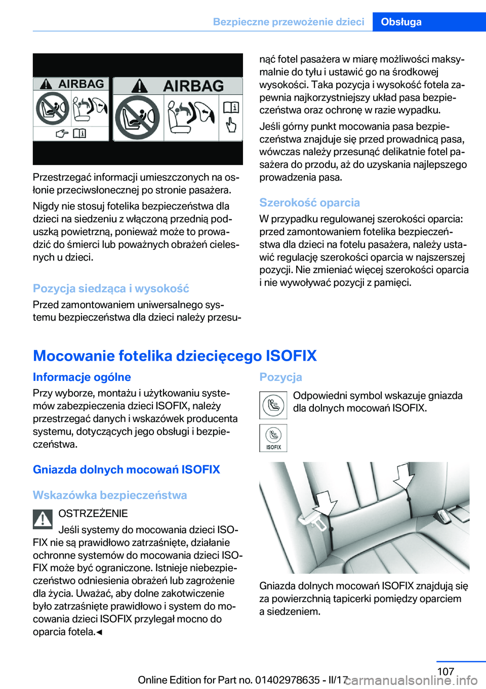 BMW 7 SERIES 2018  Instrukcja obsługi (in Polish) �P�r�z�e�s�t�r�z�e�g�a�