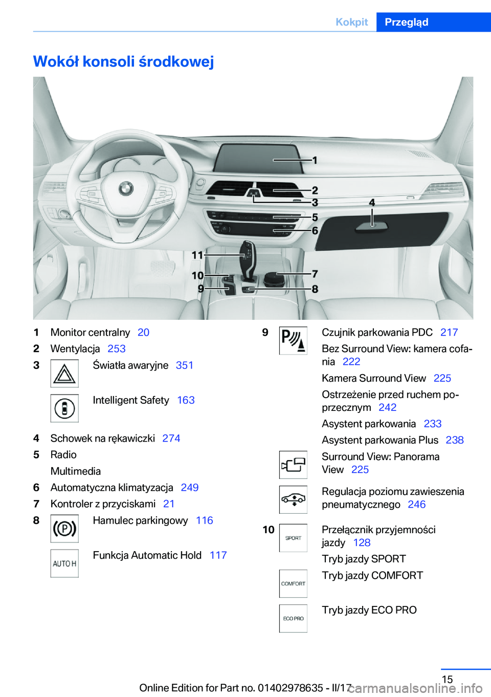 BMW 7 SERIES 2018  Instrukcja obsługi (in Polish) �W�o�k�
