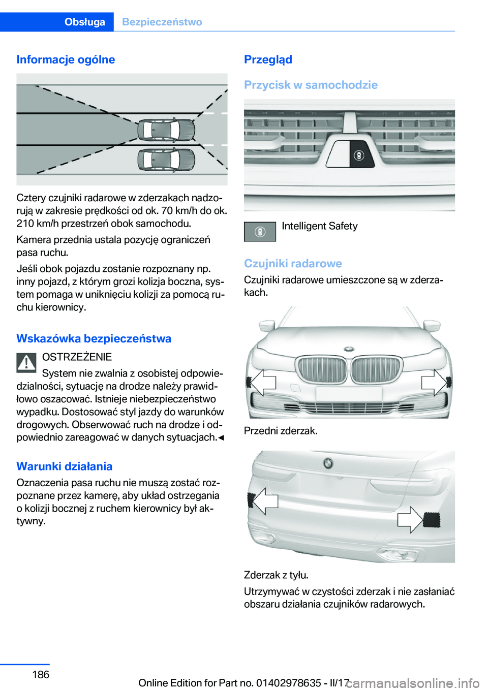 BMW 7 SERIES 2018  Instrukcja obsługi (in Polish) �I�n�f�o�r�m�a�c�j�e��o�g�