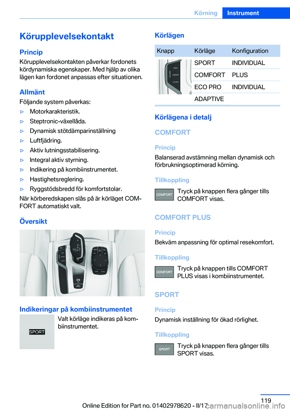BMW 7 SERIES 2018  InstruktionsbÖcker (in Swedish) �K�