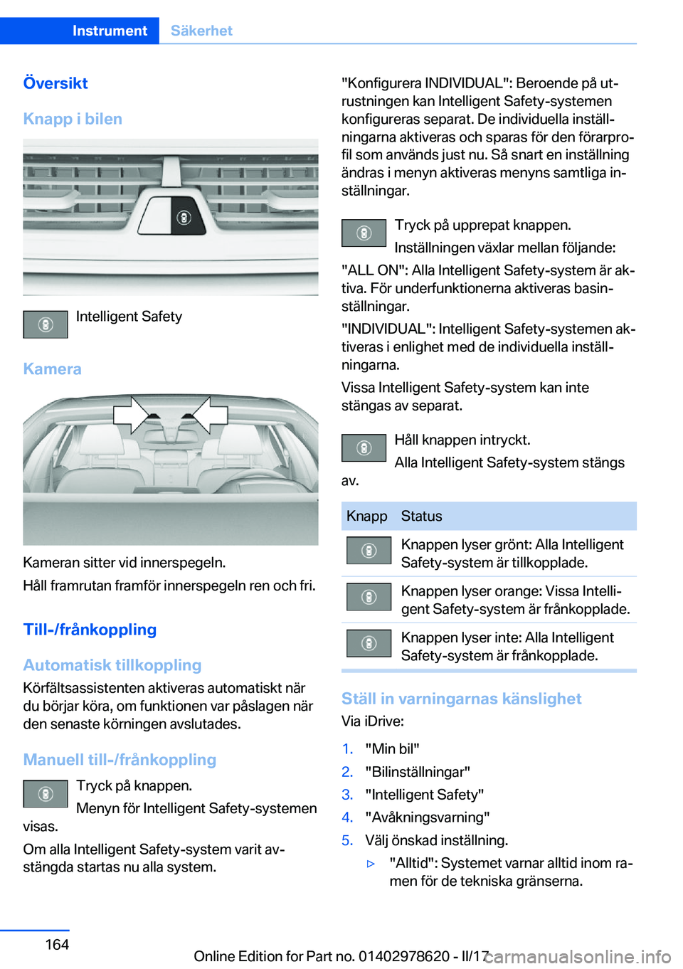 BMW 7 SERIES 2018  InstruktionsbÖcker (in Swedish) �